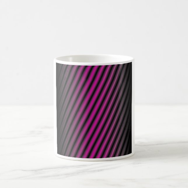 Lila diffusa linjer kaffemugg (Center)
