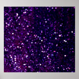 Lila Dimma: Glitter Ljus Poster