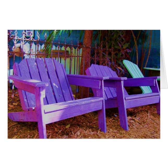 Lila Dimma Hälsningskort (Framsidan Horizontal)