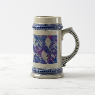 Lila Dimma i Circles Beer Stein Mugg