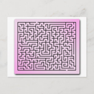 Lila Dimma Maze Vykort