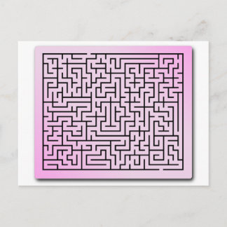 Lila Dimma Maze Vykort