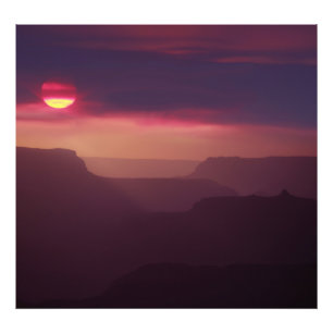 Lila Dimma över Grand Canyon Fototryck