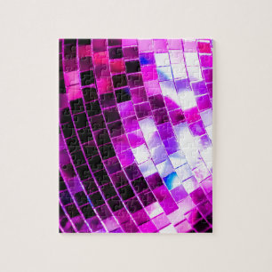 Lila Disco Boll Pussel
