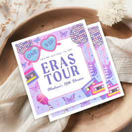 Lila Disco i min födelsedag Pappersservett