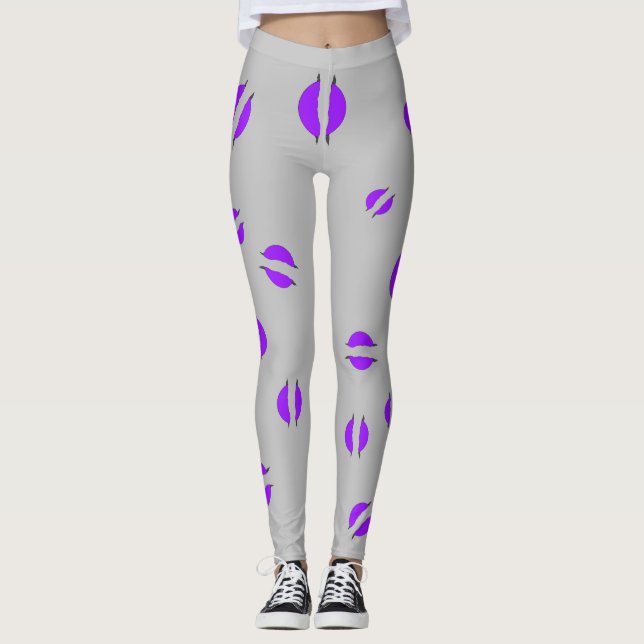 Lila Disk Leggings (Framsida)