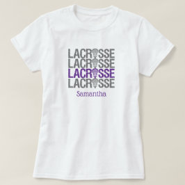 Lila Distress Lacrosse Ord T Shirt