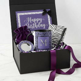 Lila djurtryck personlig mugg