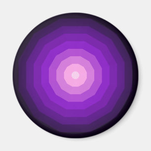 Lila Dodecagon Geometric Twelve Sided Form Magnet
