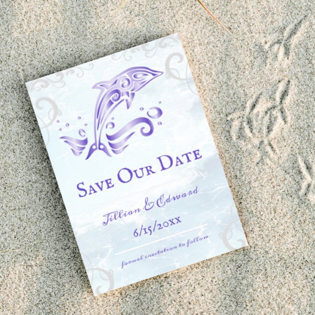 Lila Dolphin Spara datum meddelande (Skapare uppladdad)