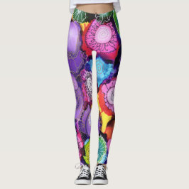 Lila Doodle Leggings
