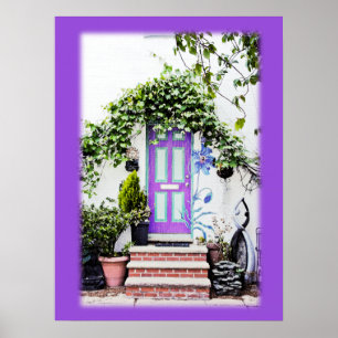Lila Dörr Poster
