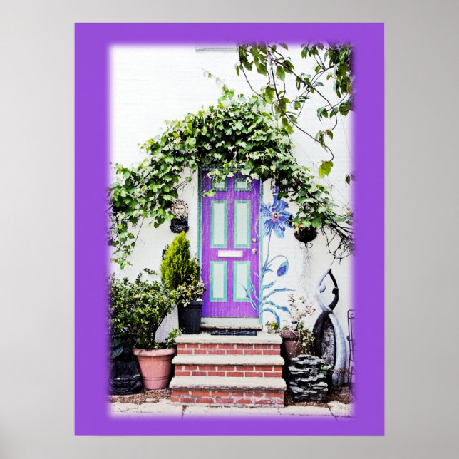 Lila Dörr Poster (Framsidan)