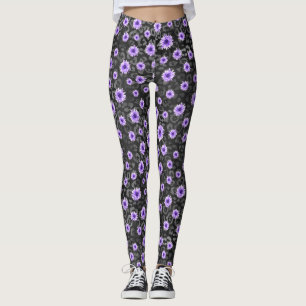 Lila Döskallar och solrosseriens design 11 Leggings
