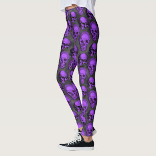 Lila Döskallar och solrosseriens utformning 1 Leggings