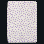 Lila Dots Preppy Modern Animal Print Spots iPad Air Skydd<br><div class="desc">Utskriftspunkter för preppy Animal - Cute lila dalmatian.</div>