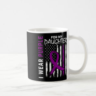 Lila Dotter Medvetenhet om cancer i bukspottkörtel Kaffemugg