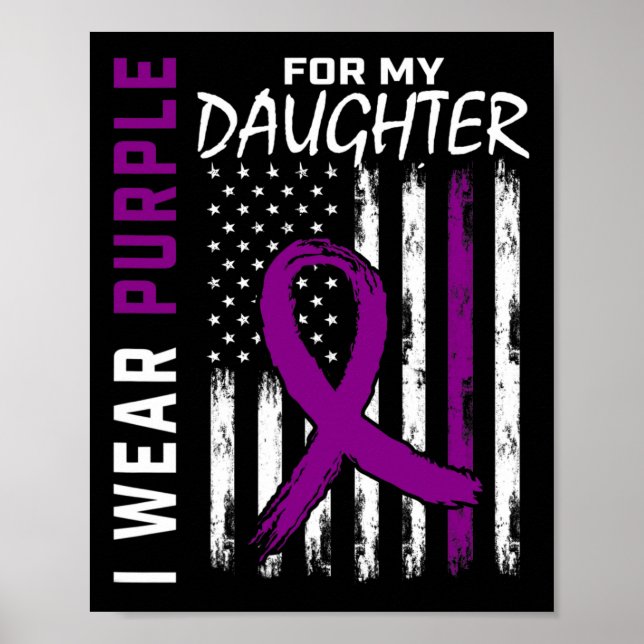 Lila Dotter Pancreatic Cancer Awareness USA Fl Poster (Framsidan)
