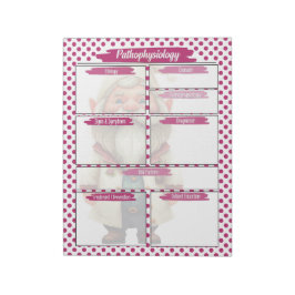 Lila Dr Gnome Nursing - Pathofysiologi Temp Anteckningsblock