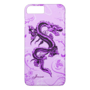 Lila Dragon Anpassningsbar iPhone 7 Plus Fodral