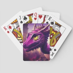 Lila Dragon Art Casinokort