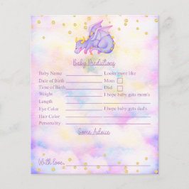 Lila Dragon Baby Shower Predictions and Advice