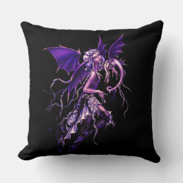 Lila Dragon Fairy Kudde