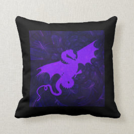 Lila Dragon Fantasy Dreams Kudde