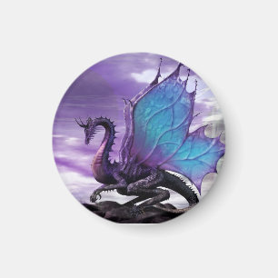 Lila Dragon Magnet