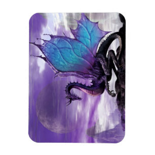 Lila Dragon Magnet