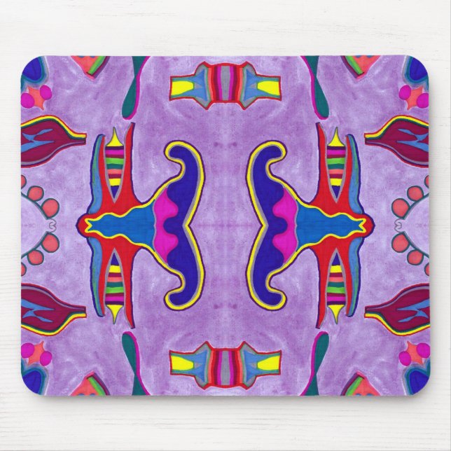 Lila Dragon Mousepad Musmatta (Framsidan)