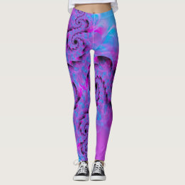 Lila Dragon Swirl Leggings