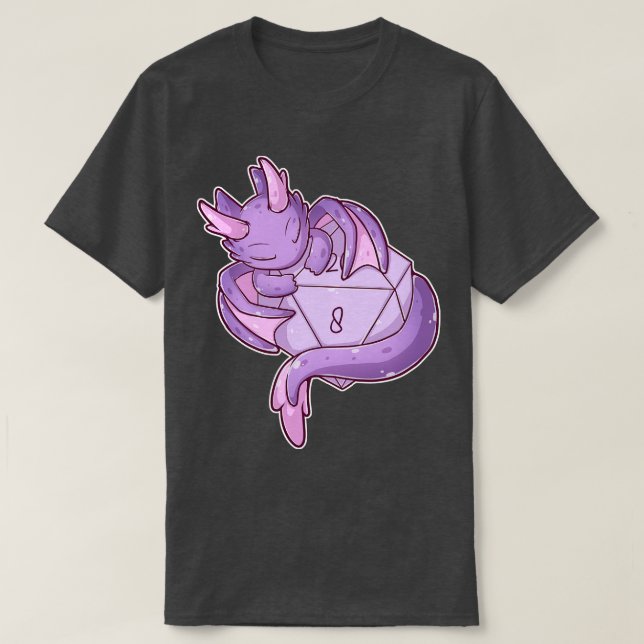 Lila Dragon T Shirt (Design framsida)