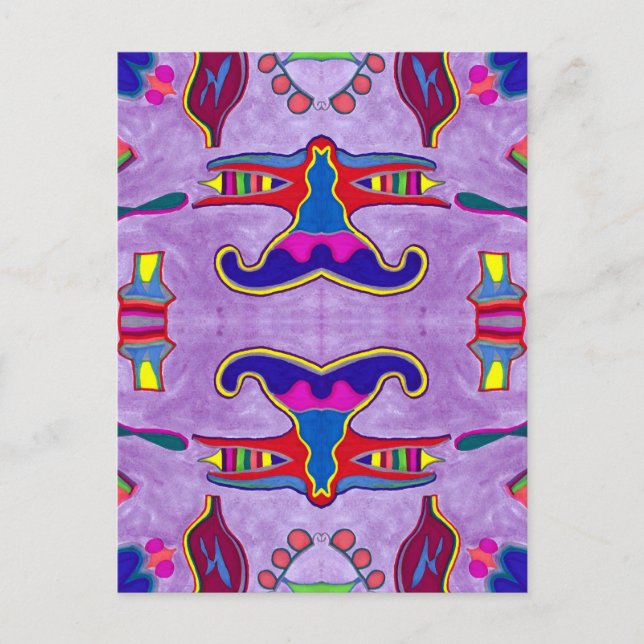 Lila Dragon-vykort Vykort (Framsida)