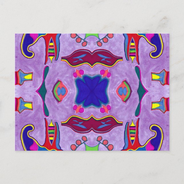 Lila Dragon-vykort Vykort (Framsida)