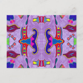 Lila Dragon-vykort Vykort