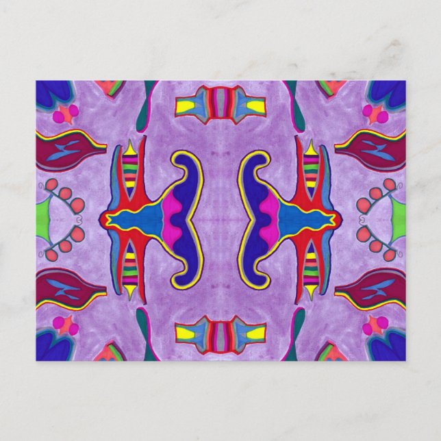 Lila Dragon-vykort Vykort (Framsida)