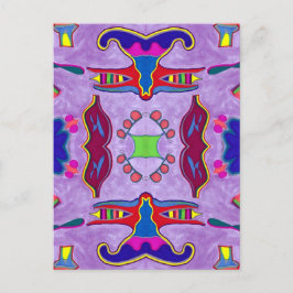 Lila Dragon-vykort Vykort