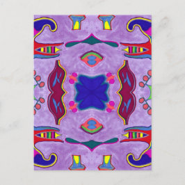 Lila Dragon-vykort Vykort