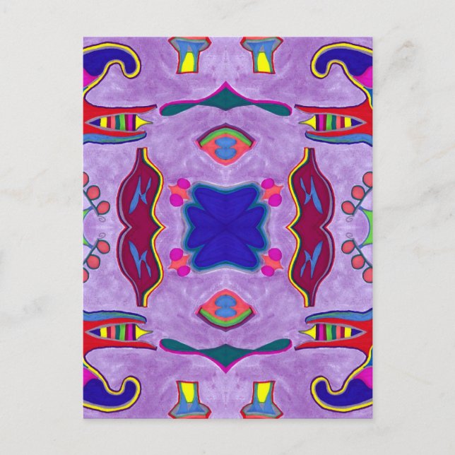 Lila Dragon-vykort Vykort (Framsida)