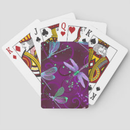 Lila Dragonflugor Casinokort