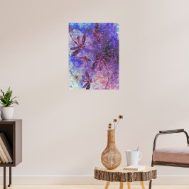 Lila Dragonfly Dimma Poster