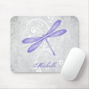 Lila Dragonfly Personlig Mousepad Musmatta