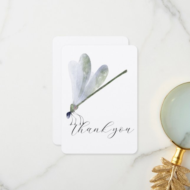 Lila Dragonfly - tackkort Tack Kort (Fram/Back In Situ)