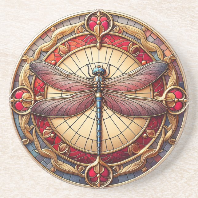 Lila DragonFly Underlägg (Framsidan)