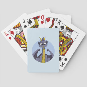 Lila drake tecknad-spelkort casinokort