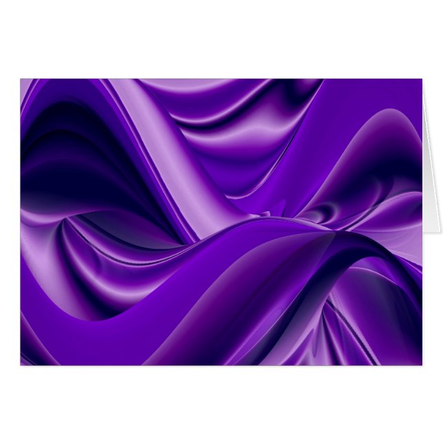 Lila Dream , Abstrakt Fantasy Rainbow Art Hälsningskort (Framsidan Horizontal)