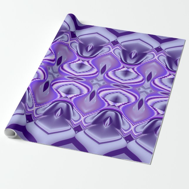 Lila Dream , Abstrakt Fantasy Rainbow Art Presentpapper (Utrullad)