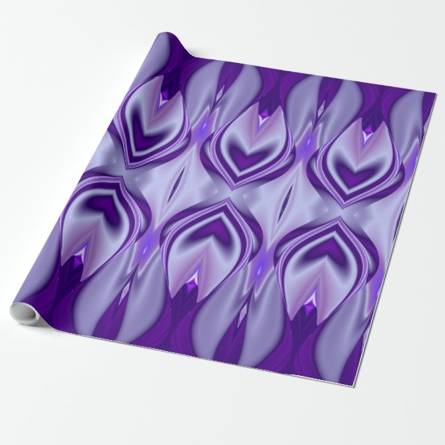 Lila Dream , Abstrakt Fantasy Rainbow Art Presentpapper (Utrullad)