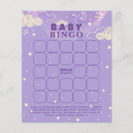 Lila Dream Baby Bingo Baby Shower Game